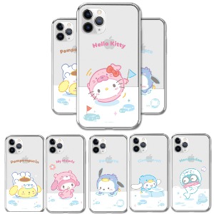 Sanrio Ice Friends Transparent Jelly Case-Galaxy A35 A25 A15/ Quantum 4 A546/ A34 A24/ Select models