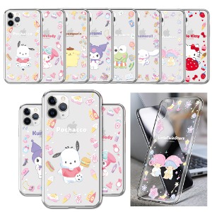 Sanrio Circle Happyness Transparent Jelly Case-M5 Kids Phone AT-M130/ LG Velvet G8 G7 V50S V50 V40 V30/Model Selection