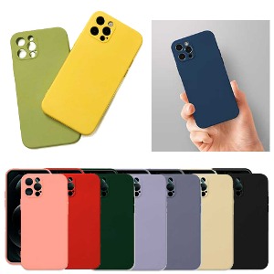 Color Soft Silicon Case-iPhone 15 14 13 12 11 / Plus/Pro/Pro/Promax/Mini/Select models
